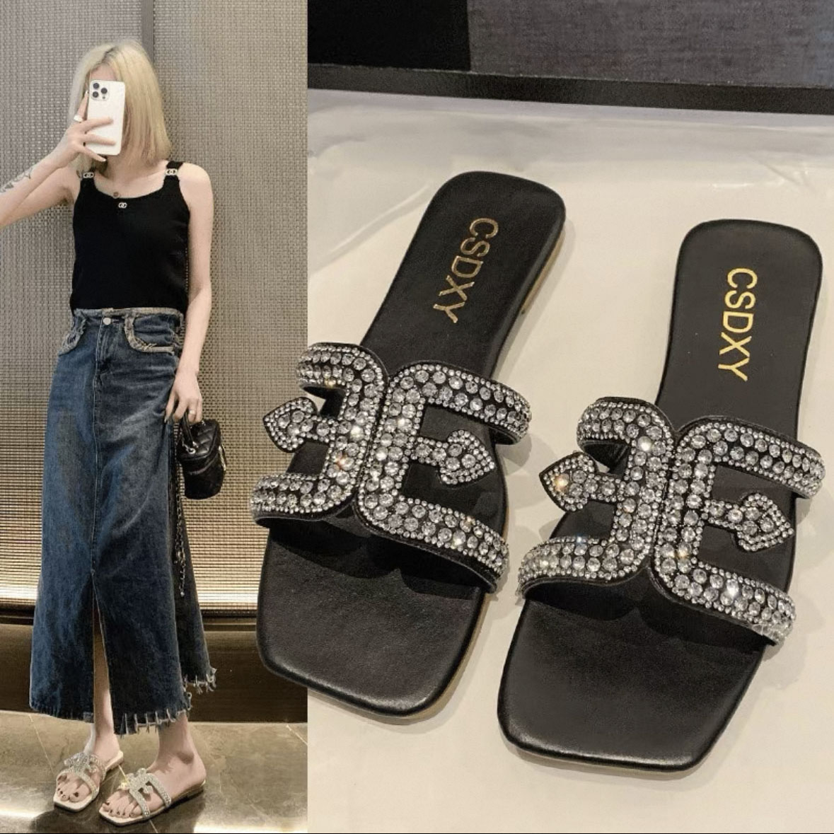 2025 New Designer Sandals Fashionable Luxury Flat Slippers Comfortable and High Quality Versatile Slippers Lightweight Non slip Beach Sandals Size 35-