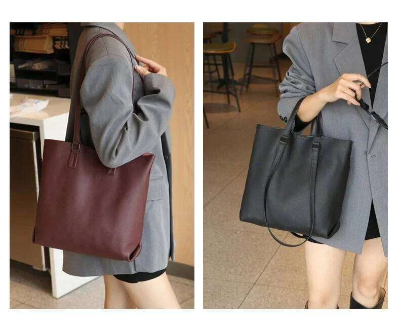 Designer Bags 2025 Cow Genuine Leather Shoulder Bag Female Casual Large Capacity Totes Handbag Ladies Office Work Strap Crossbody Bags New Luxury Bag