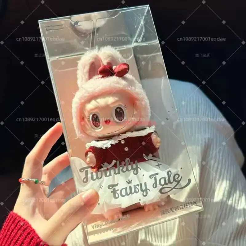 New 1 1 Monster Labubu Series Mokoko Christmas Limit Twinkly Fairy Tale Vinyl Doll Pendent Keychain Kawaii Toy Xmas Gift X250606