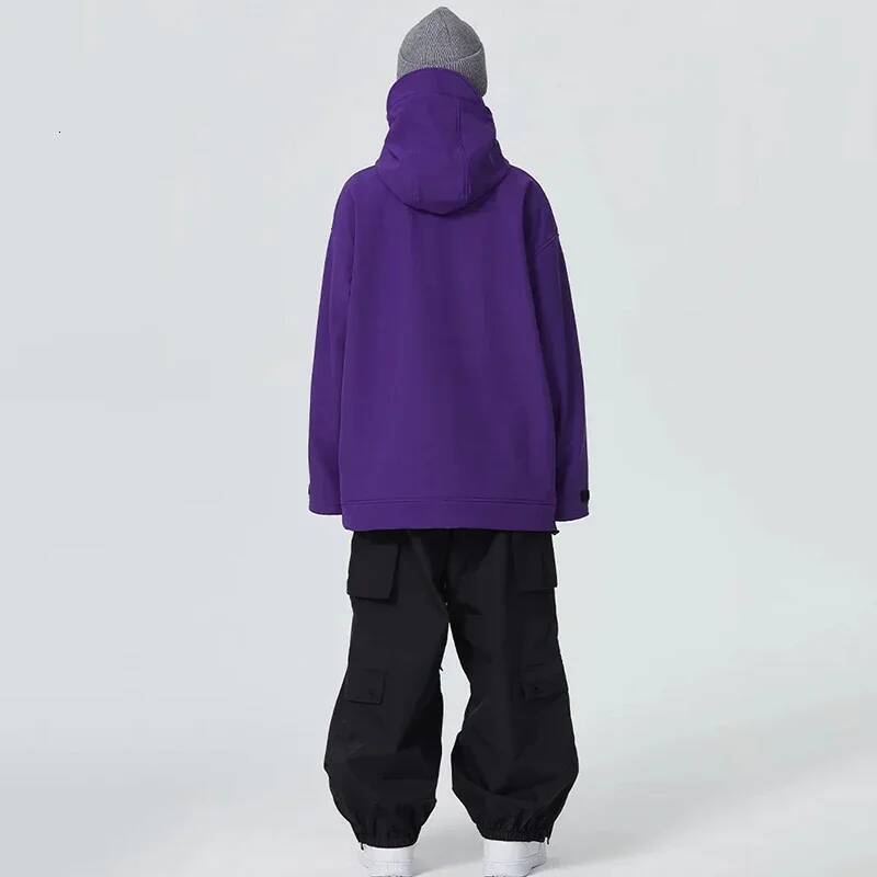 Ddmyoutdoor New Couple S Skiing Jackets Winter Warm Snow Clothes Pro Windproof Woman Ski Sport Hoodies Man Outdoor Snowboard Tracksuit Jogging Suit