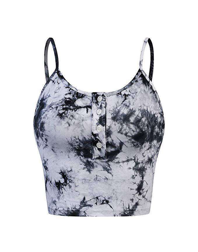 Women's Slim Fit Cropped Tank Top Summer Cool Vest B5