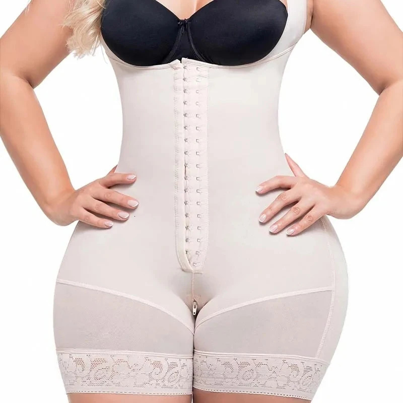High Compression Body Shapewear Women Fajas Colombianas Corrective Girdles Tummy Control Post Liposuction BBL Slimming 250605
