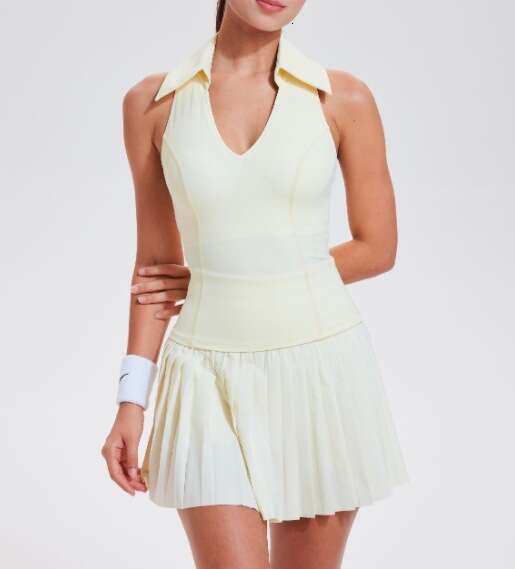 DHessentials Women's Sports Short Sleeve Fixed Cup Quick-Dry Running Fitness T-Shirt Outdoor Turn-Down Collar Golf Top