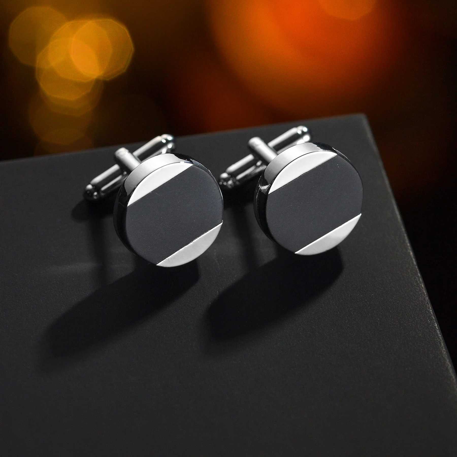 Brand Business Luxury Copper Round Cufflinks For Mens Office Wedding Shirt Cuff Links Blue White Knot Tuxedo Cufflink Jewelry W250606