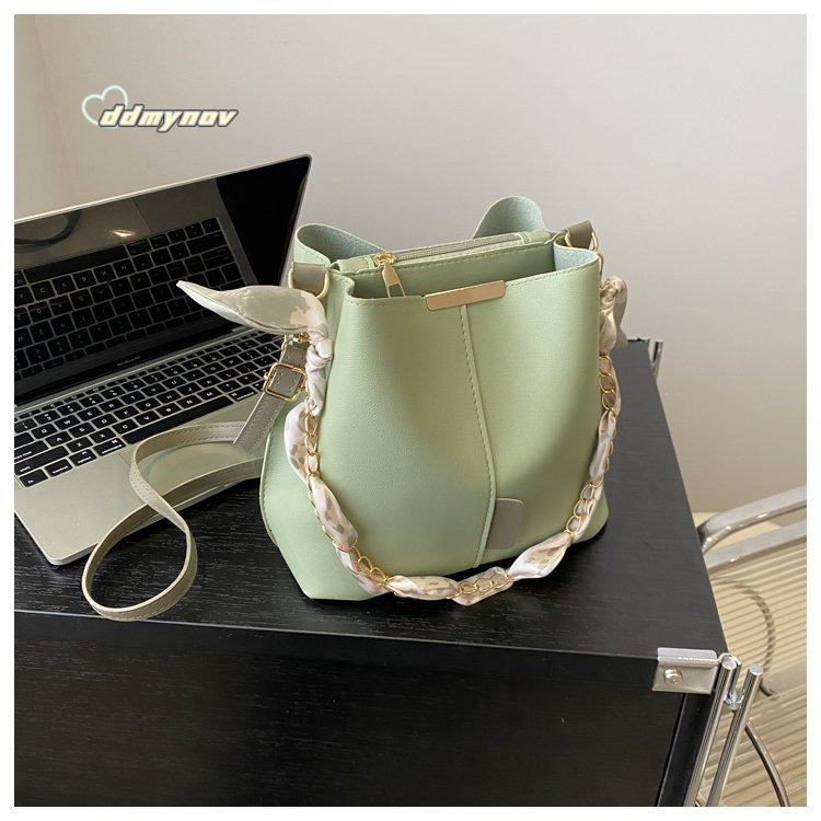 Sweet Style for Women 2025 Solid Color High-end Underarm Single Shoulder Chain Trendy Women's Bag ddmynov