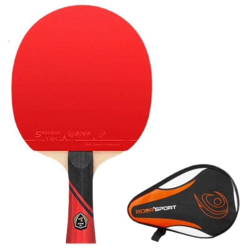 1PC Table Tennis Professional 3 Star Paddle Sticky Rubbers Ping Pong Racket with Cover