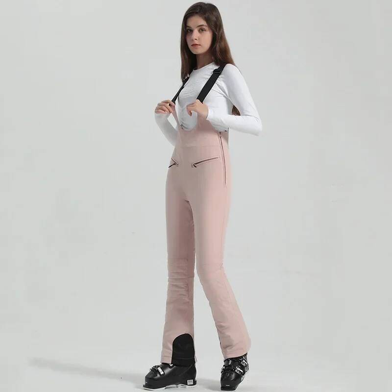 Ddmyoutdoor New Skiing Pants Winter Female Slim Snow Trousers Outdoor Mountain Snowboard Jumpsuits Women Sport Windproof Ski Overalls Jogging Suit