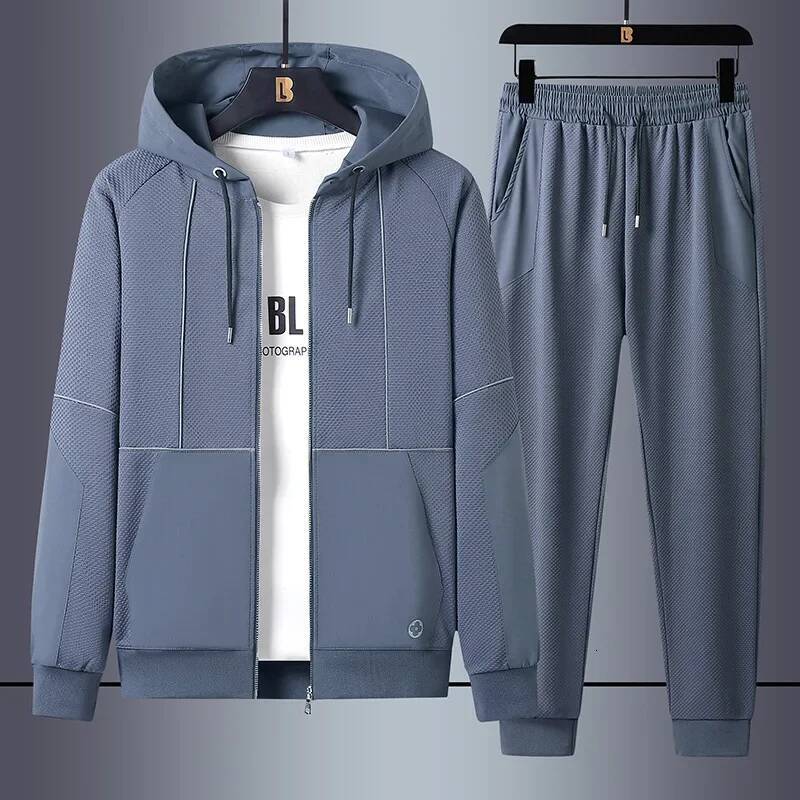 Ddmyoutdoor Men Winter Sport Suits Casual Outdoor Zipper Jackets And Sweatpants Jogging Set Male Hoodie Tracksuit Running Mens Clothes Jogging Suit