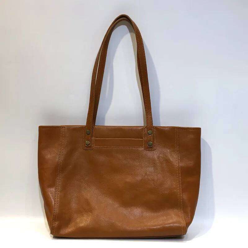 Vegetable Tanned Cowhide Tote Bags For Women 2024 Trend Genuine Leather Shoulder Bag Big Capacity Female Designer Handbag 2025/06/06