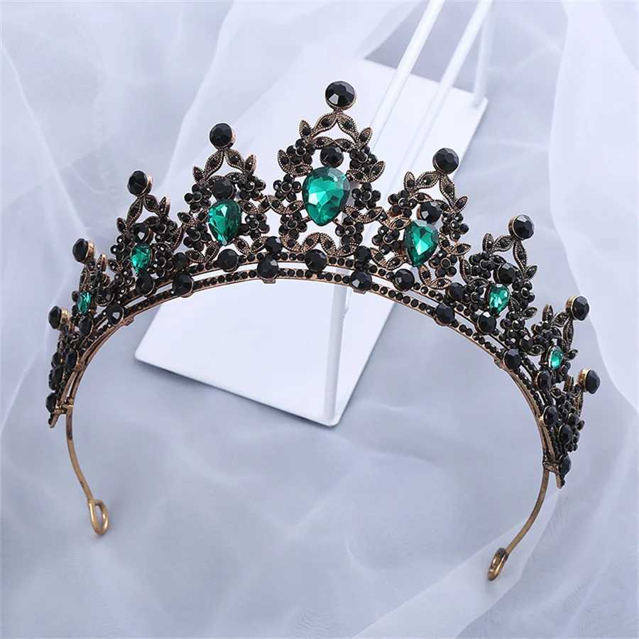 2023 new Wedding Hair Tiara Crystal Bridal Tiara Crown Silver Color Diadem Veil Tiaras Wedding Hair Headpieces Head Jewelry gift Z250605