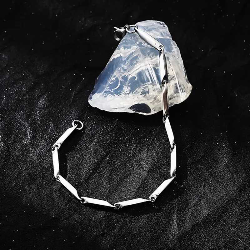 Stainless Steel Melon Seed Chain Bracelet For Men Women Punk Gothic Hip Hop Accessories Trendy Unisex Designer Jewelry Lover Gift W250606