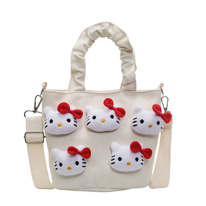 Cute Girl Handbag Cartoon Plush Doll Children's 2025 New Single Shoulder Crossbody Women's Bucket Bag Trendy