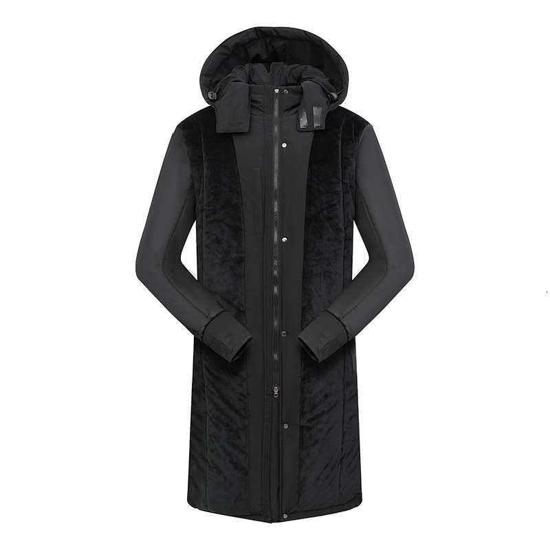 Ddmyoutdoor Parent Child Outfit Three Bar Winter Mid To Long Style Knee Over Hooded Men S And Women S Jacket Warm Cotton Coat Outerwear Coat Jackets