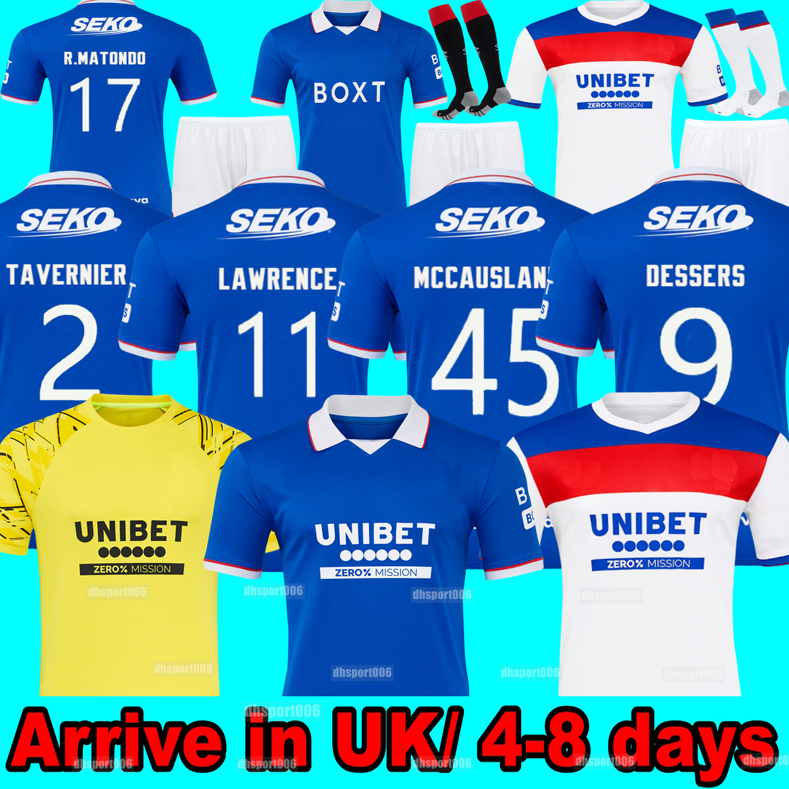 men Kids 24 25 26 Rangeres 125-Years Soccer Jerseys 2025 2026 Glasgow Home CERNY DANILO DESSERS LAWRENCE Igamane Fourth COLAK Away Football Shirt