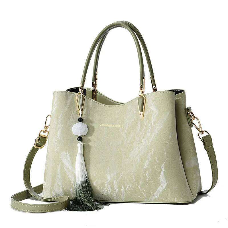 Fashion Versatile Handbag Large Capacity Middle-Aged Lady Atmospheric Elegant Shoulder Crossbody Bag