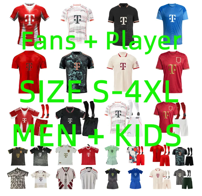 2024 2025 2026 KANE BAYERNS MUNICH 125 anniversary soccer jerseys 125th 3rd BECKENBAUER SANE OLISE GORETZKA MULLER COMAN GNABRY MUSIALA KIMMICH men kids kit socks