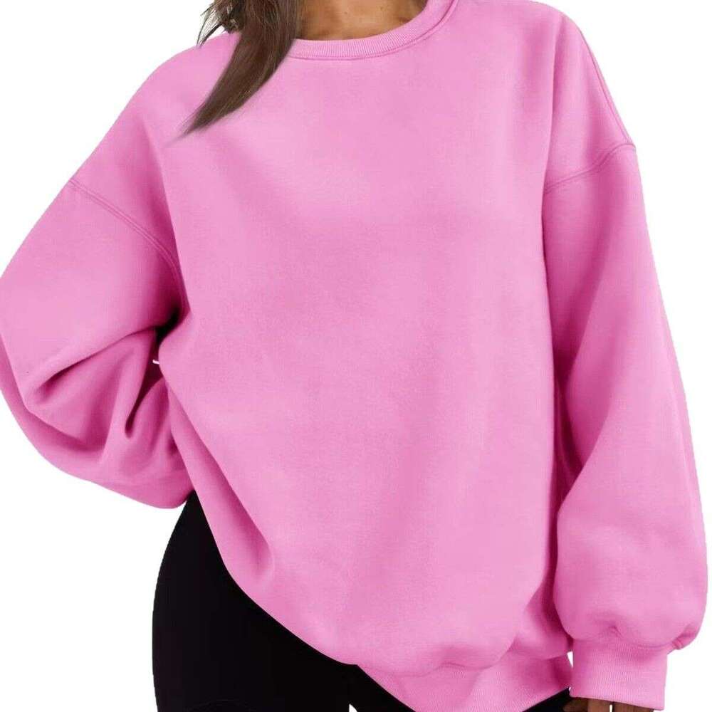 Spring Autumn Winter Unisex Loose Fit Sports Crewneck Pullover Sweatshirt Long Sleeve Casual Top B5