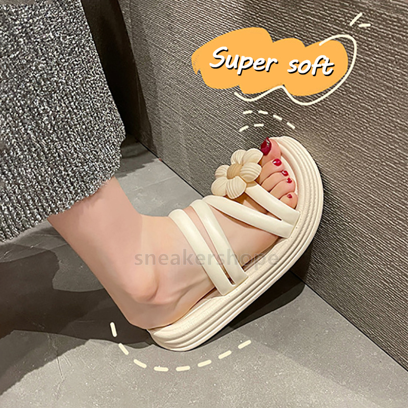 designer slides sandals for women slippers casual mules super soft comfort thick-soled flower womens sliders Fashion summer Pool Beach sandal free shi