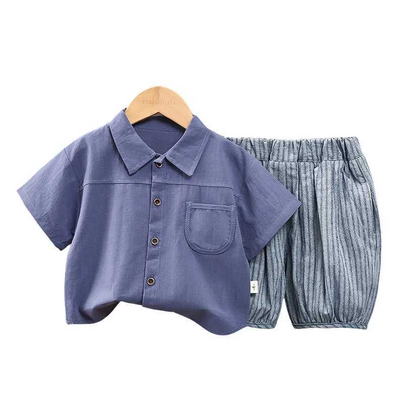 Boys Clothes Sets Summer 2025 Children Fashion Shirts Short Pants 2pcs Casual Suit For Baby Outfits Kids Shorts Tracksuits 4 5Y R250606