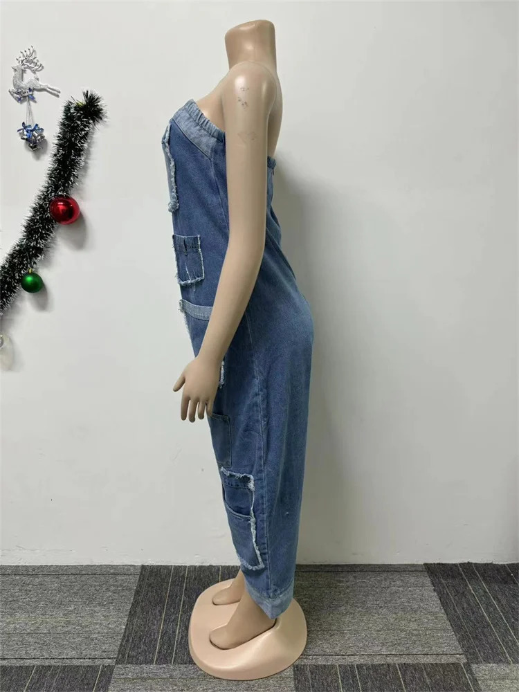 Wmstar Womens Jumpsuits Outfits Solid Casual Off Shoulder Summer Sexy Playsuits Overalls Wholesale Drop 2024250530