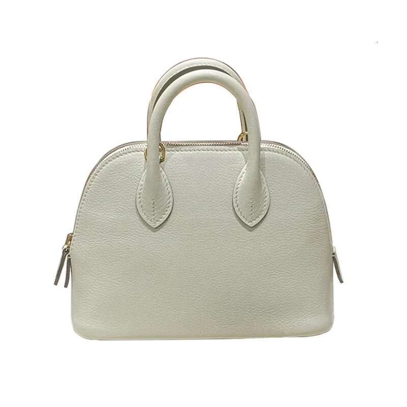 Mini Genuine Leather Shoulder Women s Half Handmade Crossbody With Sheepskin Lining Single Strap Wear Resistant Bag bag