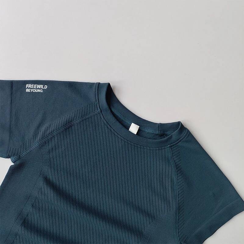 Short-sleeved Fiess Uniforms Breathable Casual Versatile Slim Running Skin-friendly Top Comfortable Quick-drying Shirts