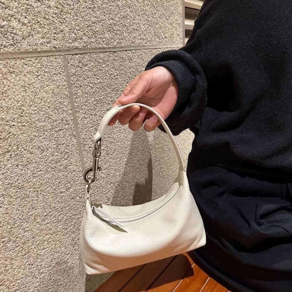 Casual Soft PU Leather Handbag Latch Handle Shoulder Bag Yellow Lichee Pattern Cloud Bags For Women 2025 NEW Clutch Flap