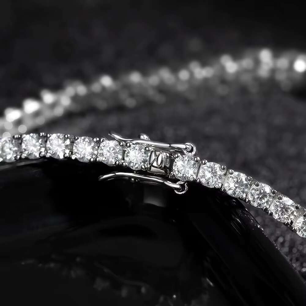 D Color VVS1 Moissanite Diamond Trendy New Design Tennis Bracelet for Wedding Jewelry for Women