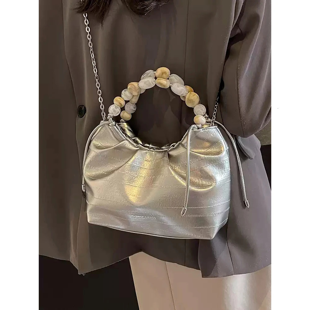 Spring Fashion Handbags Women High-Grade Delicate Texture All-Matched Crossbody Bag Chic Buckle Daily Commute Shoulder Bags 250605