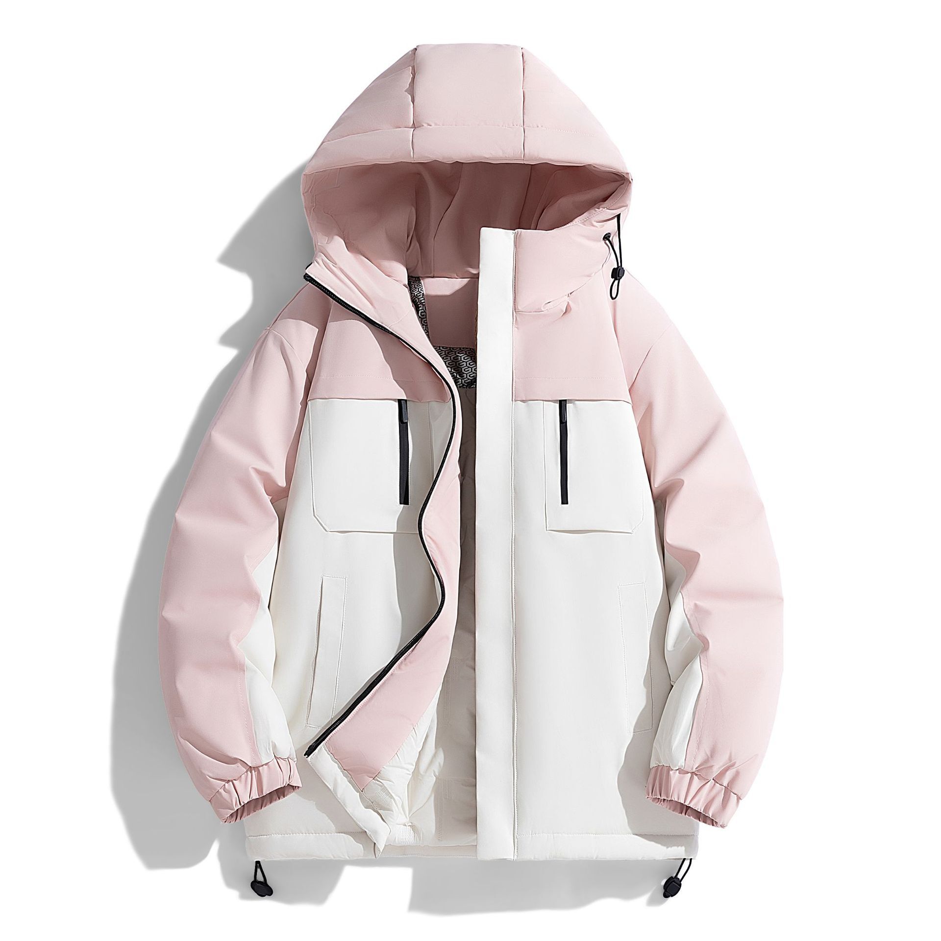 Ddmyoutdoor Winter Unisex Thick Warm Cotton With Graphene Lining Temperature Locking Hood Loose And Versatile Casual Jacket Jackets