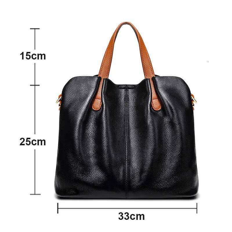 Women's 100% Genuine Leather Designer Shoulder Bag Soft Cowhide Handbags Large Capacity Crossbody Bags For Women