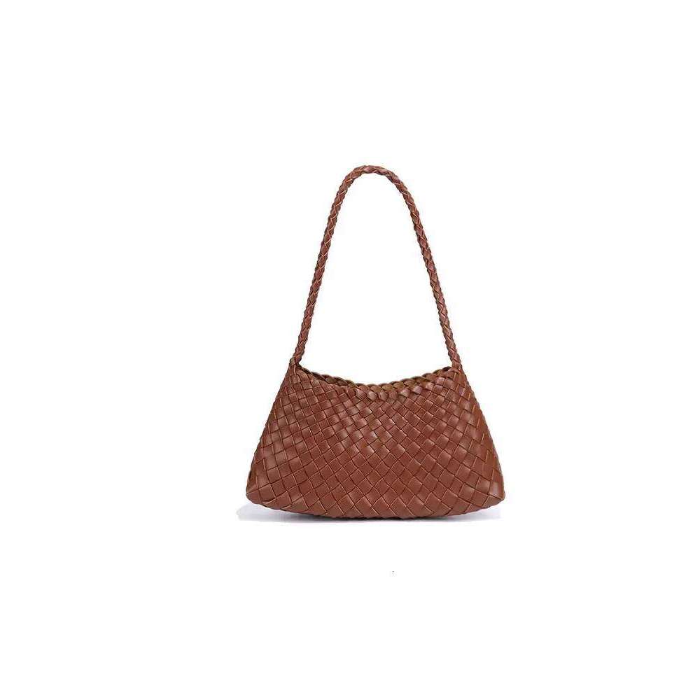 French Handmade Woven Spring Summer New Niche Design High end Sense Basket Handbag Underarm Bag