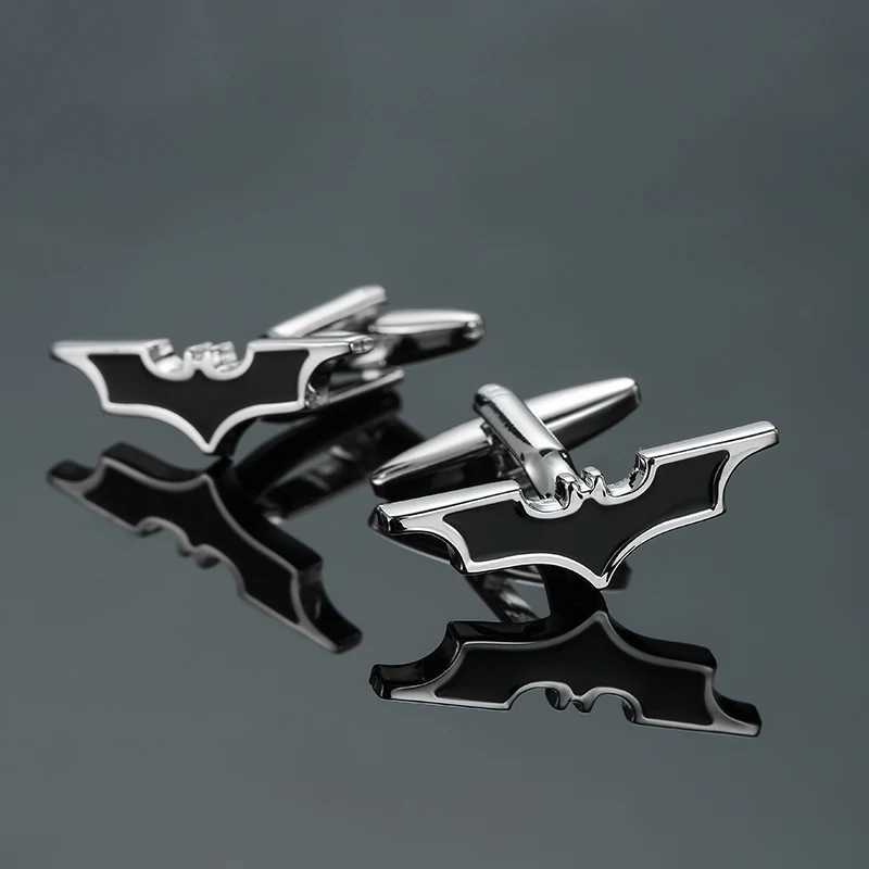 High quality black bat cufflinks fashionable French style shirts boutique brass material mens wedding cufflinks W250606