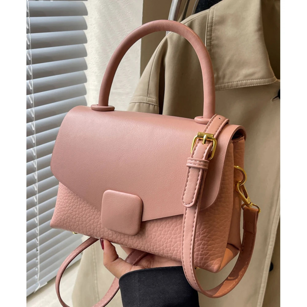 Fashion Crossbody Bag for Women Korean Style Buckle Zipper High-Grade Single Shoulder Bags Daily Phone Working Commute Packs 250605