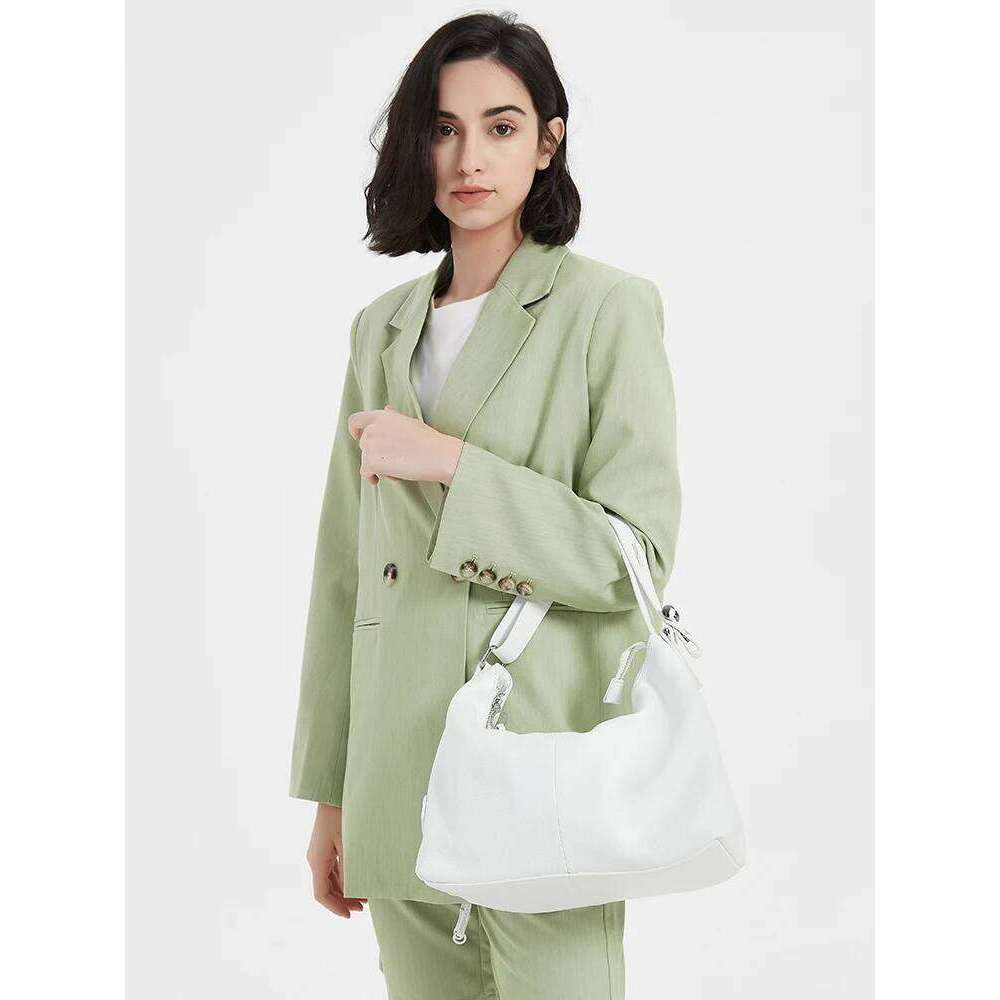 Zency 100% Genuine Leather Women Hobo Bag White Lady Tassel Shoulder Bags Classic Red Handbag Crossbody Purse 2024 Trendy 2025/06/06