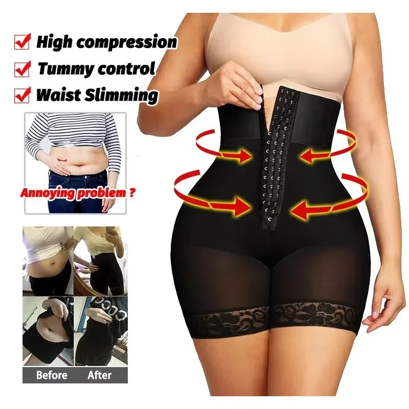 AfruliA Purple BBL Shorts Fajas Colombianas Moldearas Girdles Shapewear Waist Trainer Corset Body Shaper Control Pes Lifter 250605