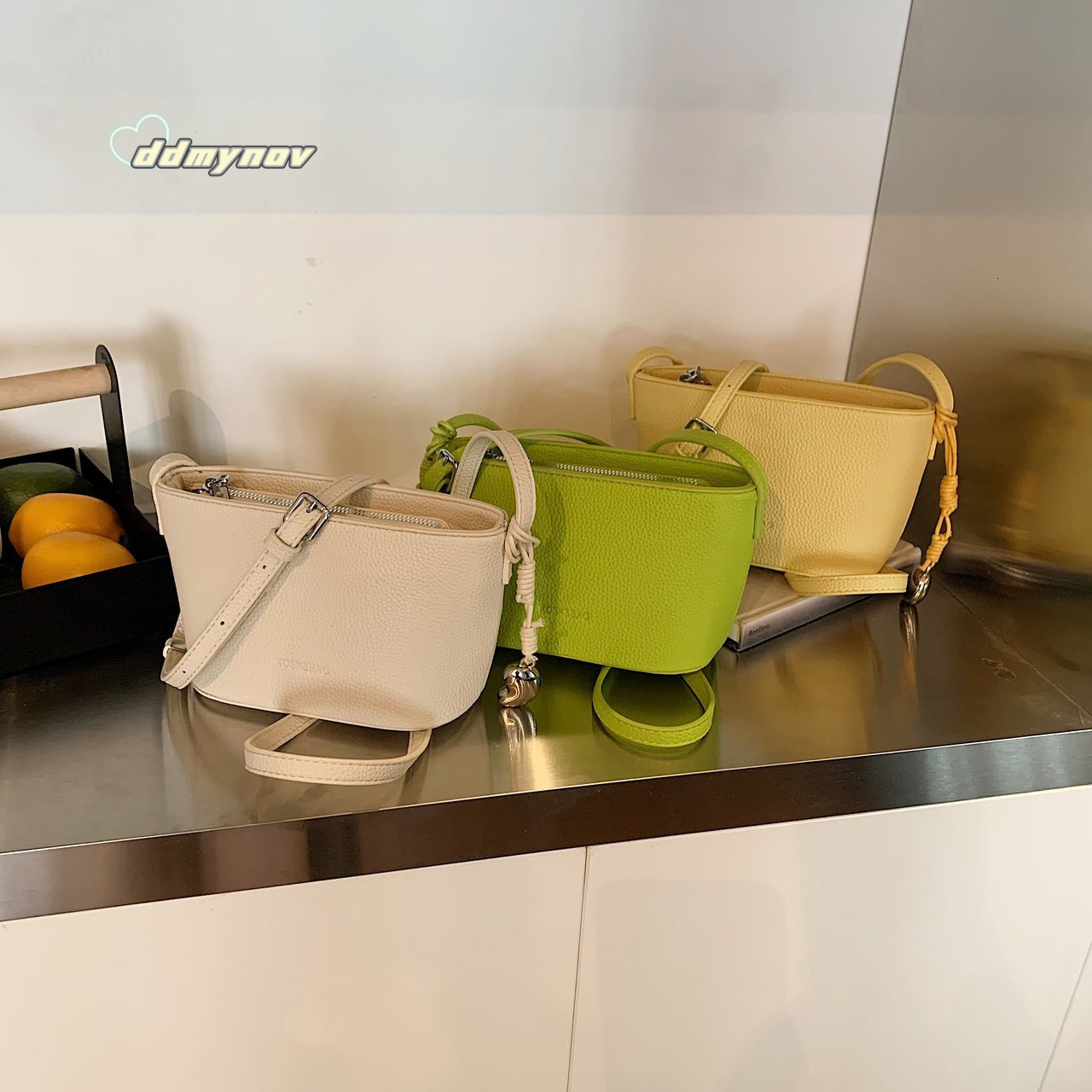 Women's High-end Basket Fashion Crossbody Korean Style Ins Wind Shoulder Spring Summer Fresh Small Bag ddmynov