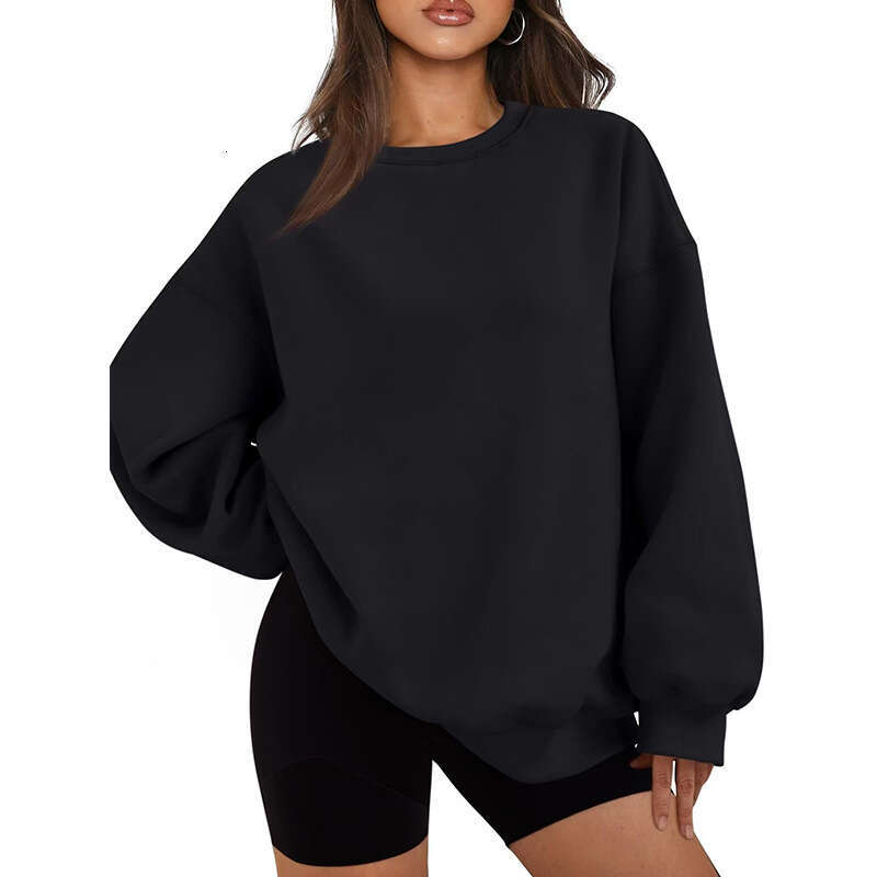 Spring Autumn Winter Unisex Loose Fit Sports Crewneck Pullover Sweatshirt Long Sleeve Casual Top B5