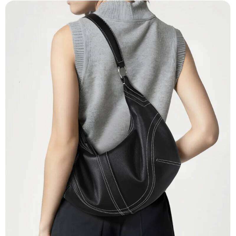 Unveiling The Latest Leather - Large Capacity, Soft Genuine Cowhide Shoulder/ Crossbody Bags In Vintage Charm