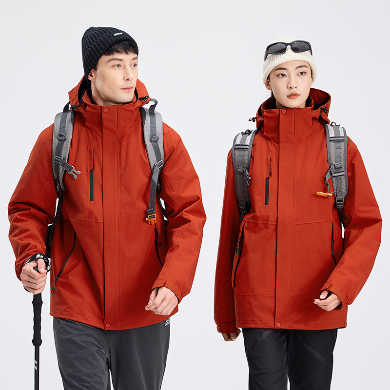 Ddmyoutdoor National Standard Three In One For Men Women Windproof Waterproof Rainstorm Proof Autumn And Winter Tibetan Outdoor Mountaineering Jacket 