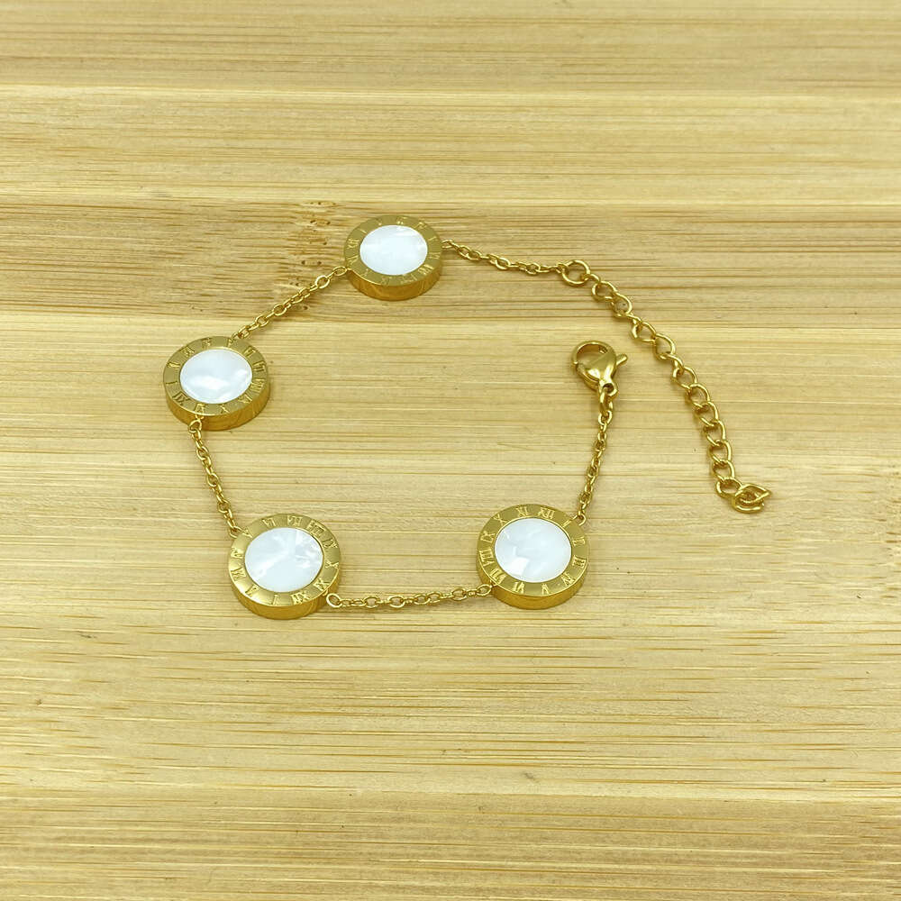 13MM Roman Numerals INS Titanium Steel Material Bracelet Non-Fading