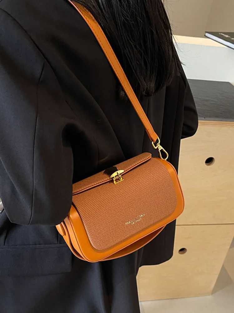Korean Trendy Women Small Square Bag Simple Flap Design PU Leather Crossbody Bag Lady Casual Handbags M250606