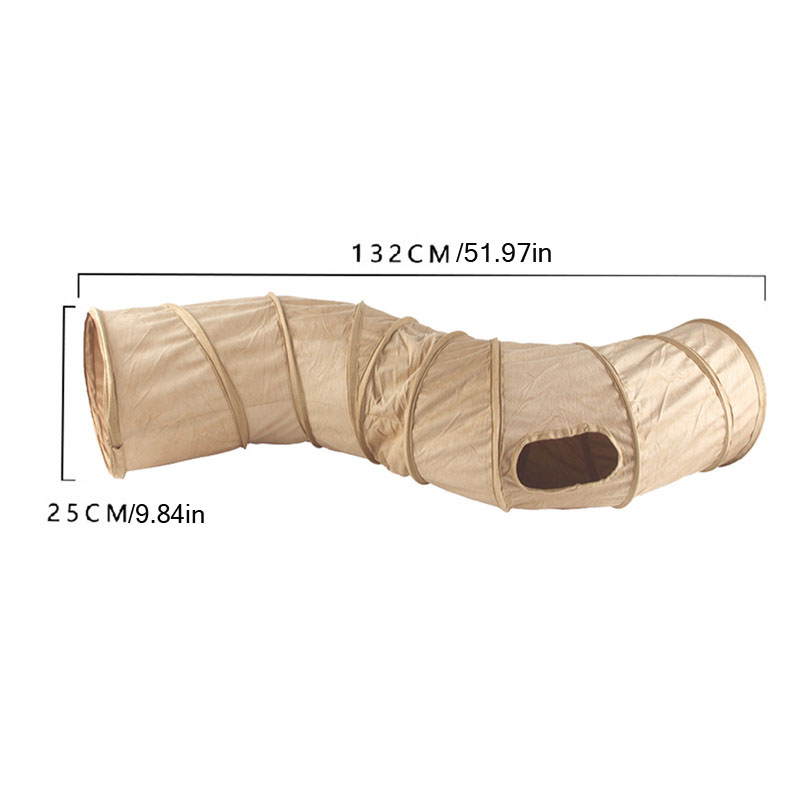 Collapsible Cat Winter Suede Tunnel for Puppy Rabbit Kitten Play Chase Hide Tunnel,Interactive Bedding Toy in 2 ways,3 ways