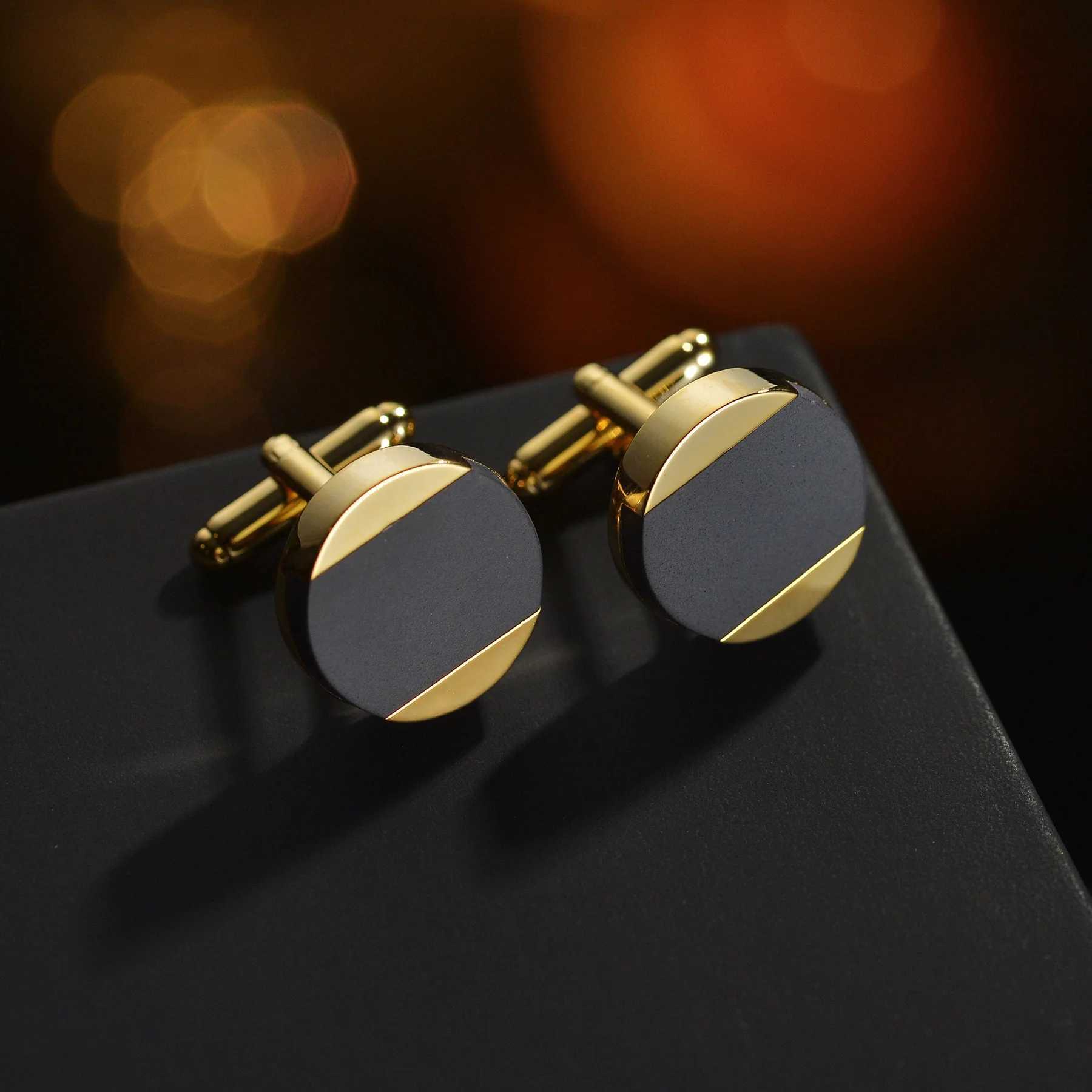 Brand Business Luxury Copper Round Cufflinks For Mens Office Wedding Shirt Cuff Links Blue White Knot Tuxedo Cufflink Jewelry W250606