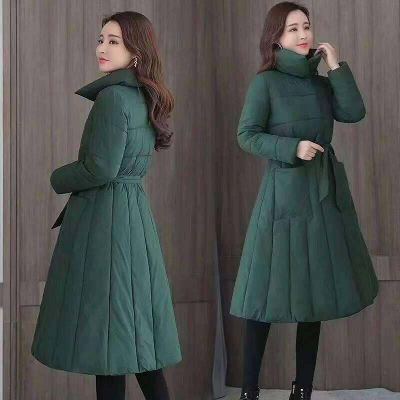 Winter Jacket Women Long Down Jackets Warm 2024 New Female's Casual Thick Quilted Cotton Puffer Coats Parkas Outwear