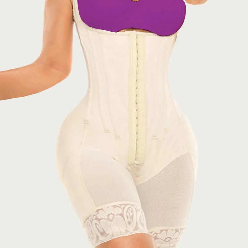 Women Postpartum High Compression Corset Tummy Control Waist Trainer Butt Lifter Shaper Bodysuit Fajas Colombianas 250605