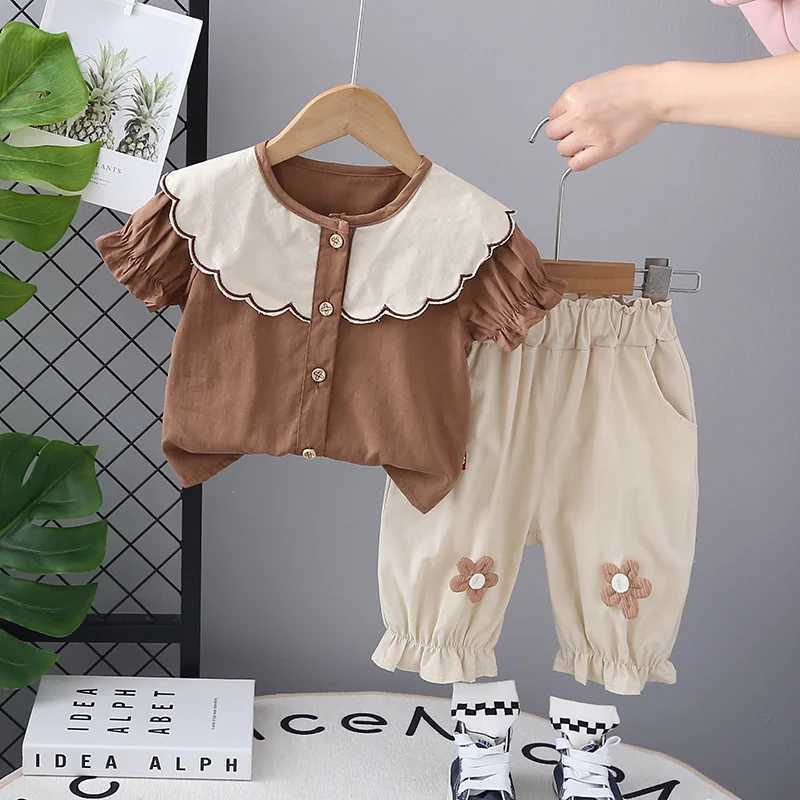 New Summer Baby Girls Clothes Suits Children Fashion Cute T-Shirt Shorts 2Pcs/Sets Toddler Casual Costume Infant Kids Tracksuits R250606