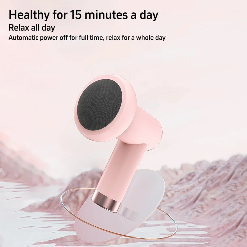Massage Gun Wireless Charging Fat Pushing Machine Handheld Portable Massage Stick Neck Waist Shoulder Kneading Pink White 250605