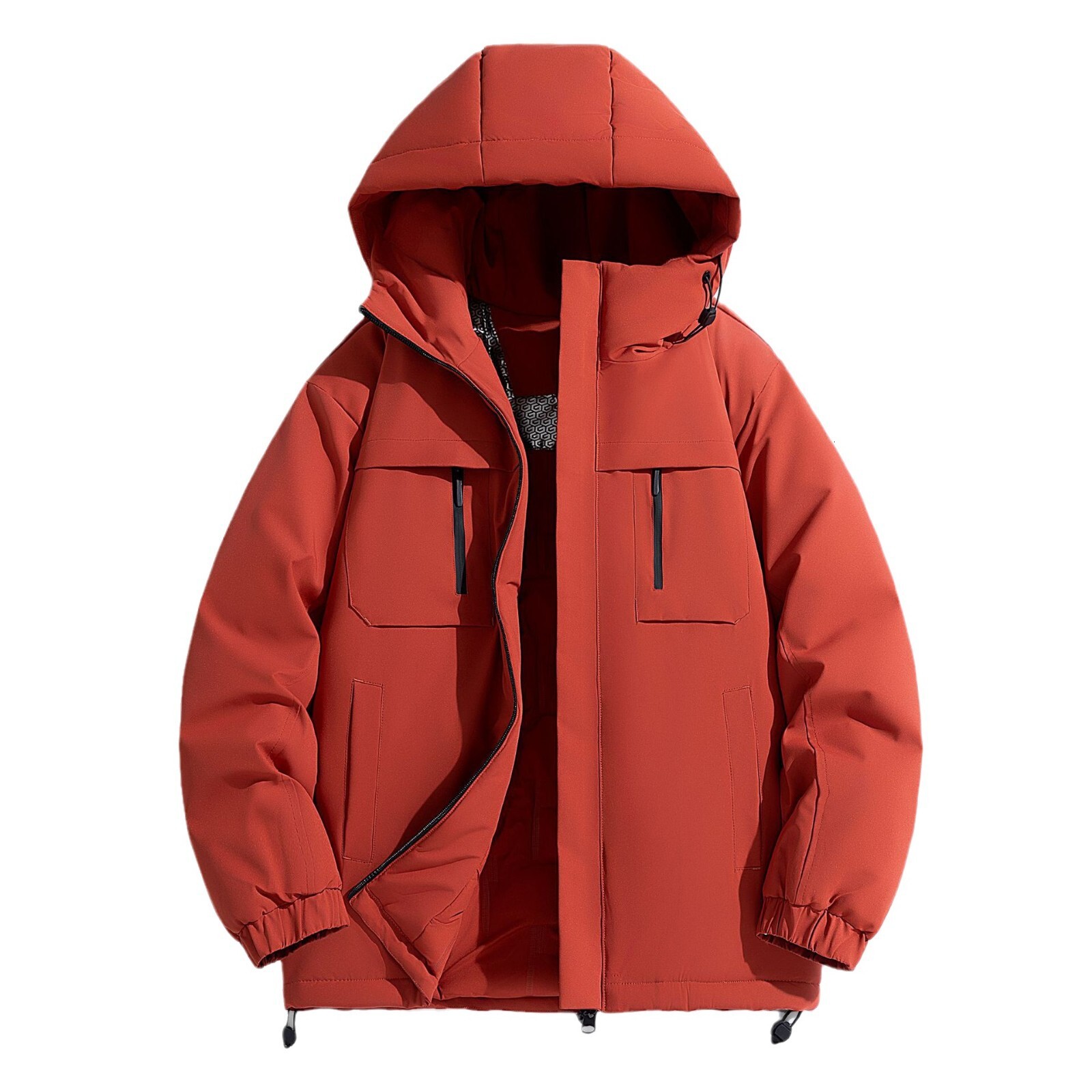 Ddmyoutdoor Winter Unisex Thick Warm Cotton With Graphene Lining Temperature Locking Hood Loose And Versatile Casual Jacket Jackets