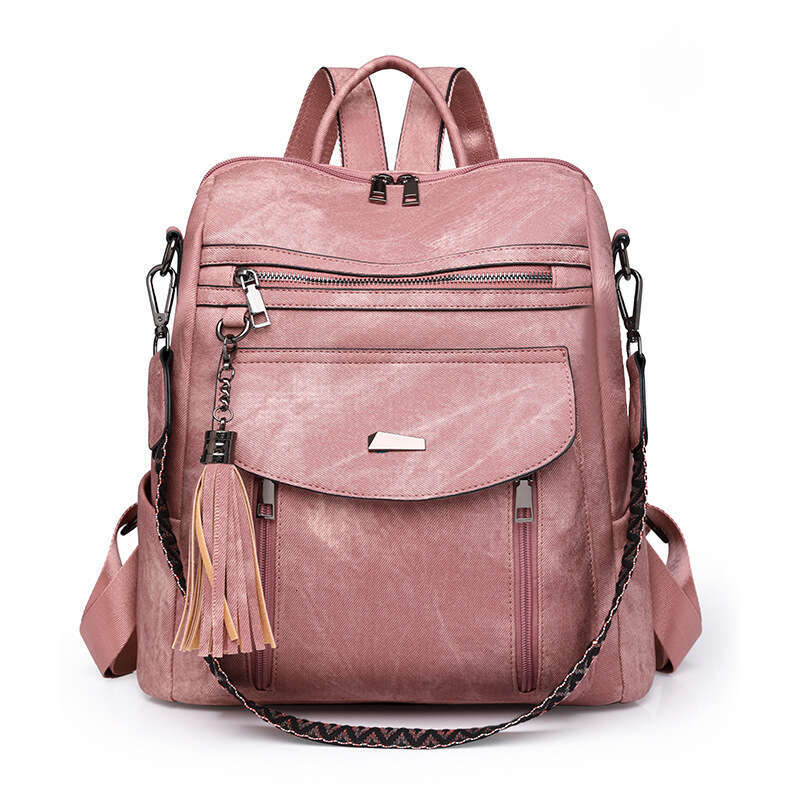 Spring Trend PU Women's Backpack Mommy Bag Casual Multifunctional B5